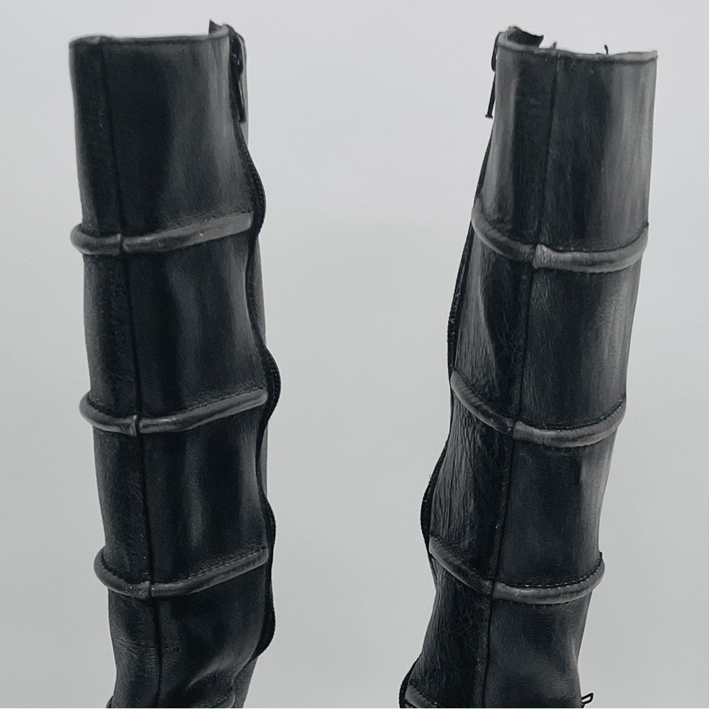 LUCHINY - REAL LEATHER - LUG PLATFORM KNEE HIGH WARRIOR BOOTS - 9 - SUPER RARE! - Picture 8 of 16